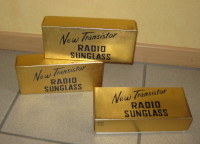 New transistor sunglasses radio
