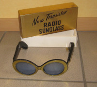 New transistor sunglasses radio